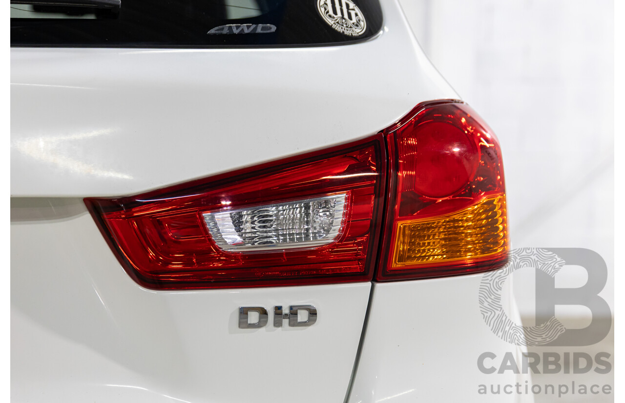 12/2014 Mitsubishi ASX XLS (AWD) XB MY15 4d Wagon Silky White Pearl Turbo Diesel 2.3L
