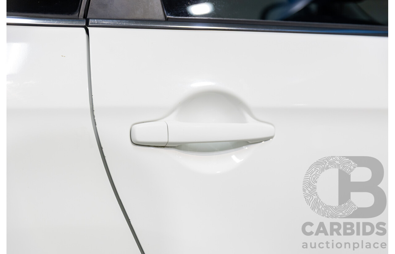 12/2014 Mitsubishi ASX XLS (AWD) XB MY15 4d Wagon Silky White Pearl Turbo Diesel 2.3L