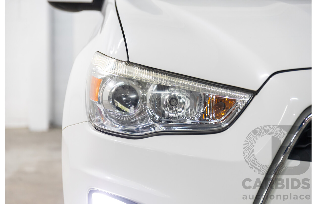 12/2014 Mitsubishi ASX XLS (AWD) XB MY15 4d Wagon Silky White Pearl Turbo Diesel 2.3L