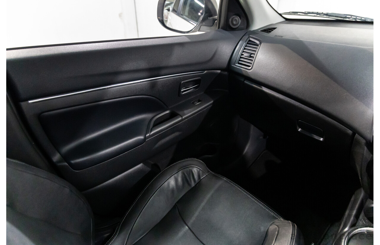 12/2014 Mitsubishi ASX XLS (AWD) XB MY15 4d Wagon Silky White Pearl Turbo Diesel 2.3L