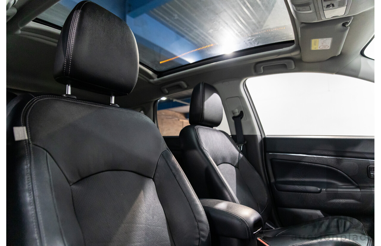 12/2014 Mitsubishi ASX XLS (AWD) XB MY15 4d Wagon Silky White Pearl Turbo Diesel 2.3L