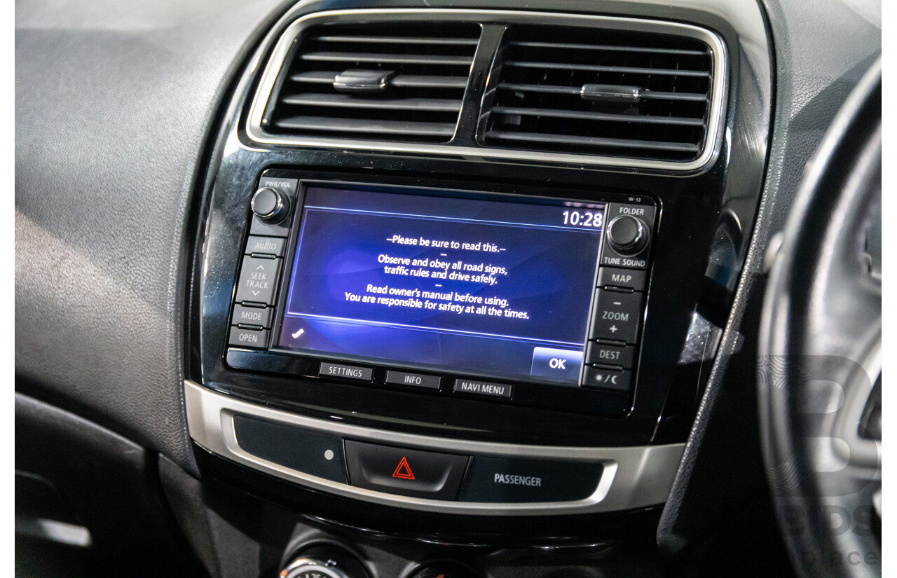 12/2014 Mitsubishi ASX XLS (AWD) XB MY15 4d Wagon Silky White Pearl Turbo Diesel 2.3L