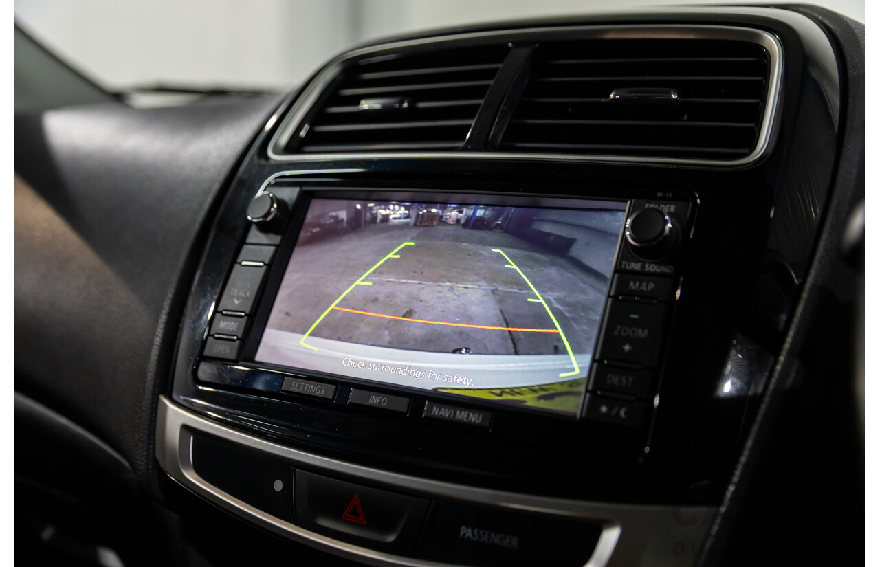 12/2014 Mitsubishi ASX XLS (AWD) XB MY15 4d Wagon Silky White Pearl Turbo Diesel 2.3L