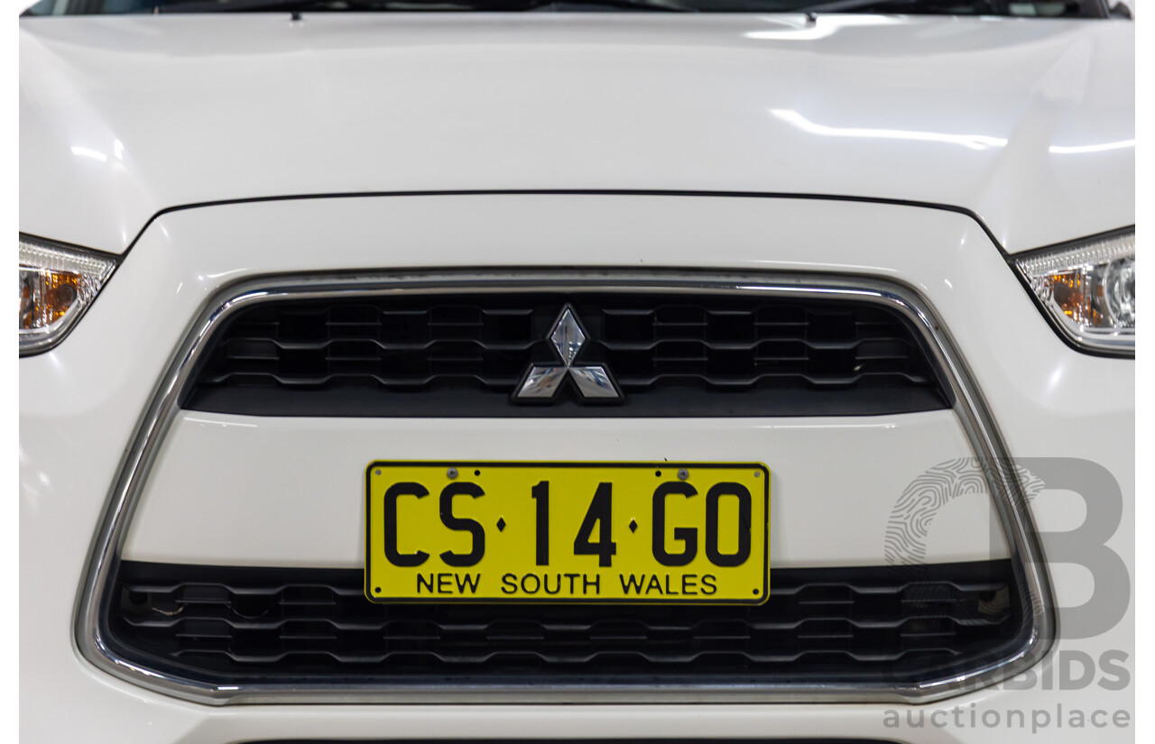 12/2014 Mitsubishi ASX XLS (AWD) XB MY15 4d Wagon Silky White Pearl Turbo Diesel 2.3L
