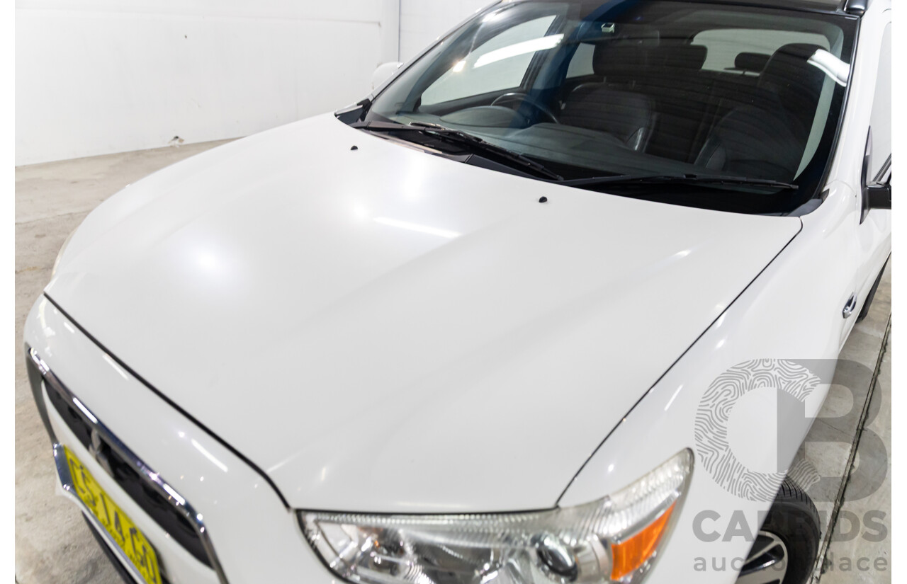 12/2014 Mitsubishi ASX XLS (AWD) XB MY15 4d Wagon Silky White Pearl Turbo Diesel 2.3L