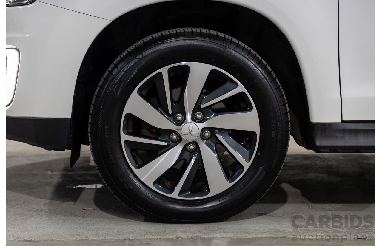 12/2014 Mitsubishi ASX XLS (AWD) XB MY15 4d Wagon Silky White Pearl Turbo Diesel 2.3L