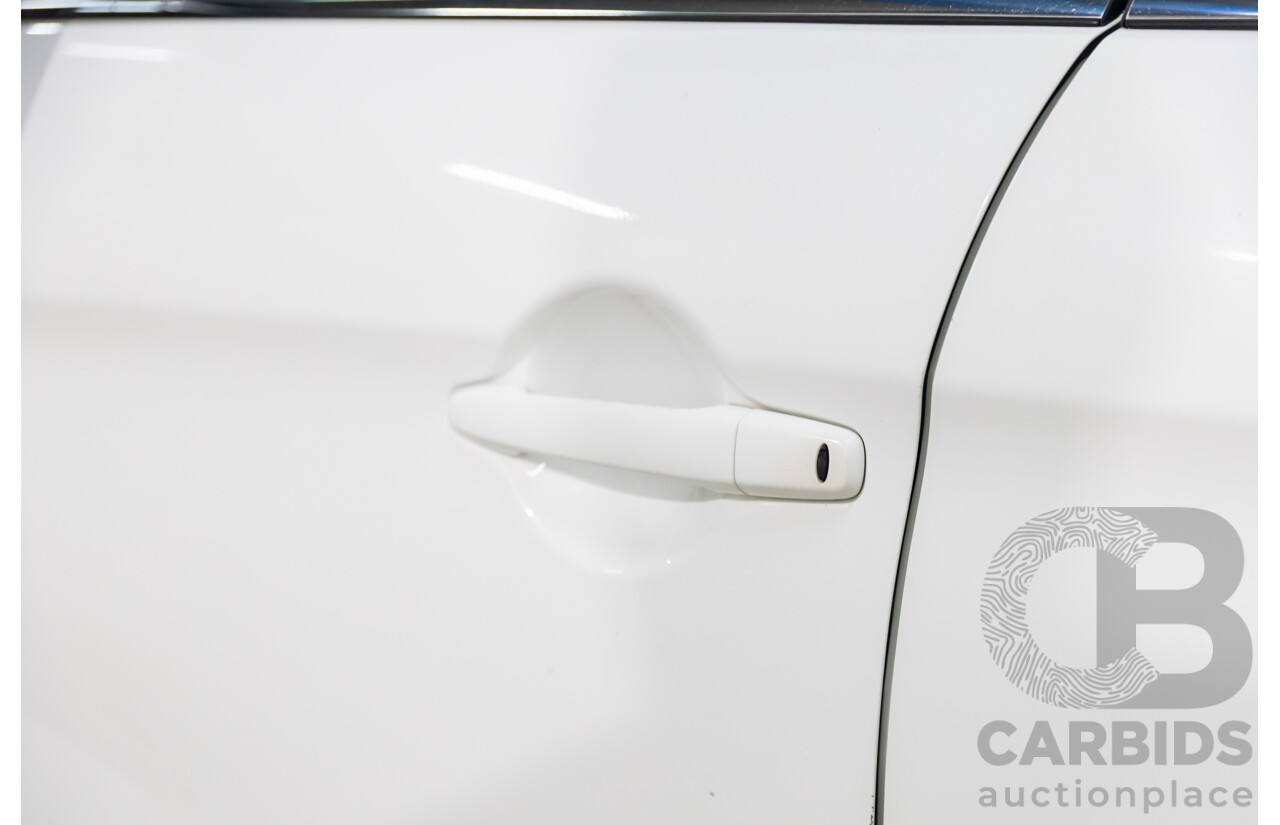12/2014 Mitsubishi ASX XLS (AWD) XB MY15 4d Wagon Silky White Pearl Turbo Diesel 2.3L