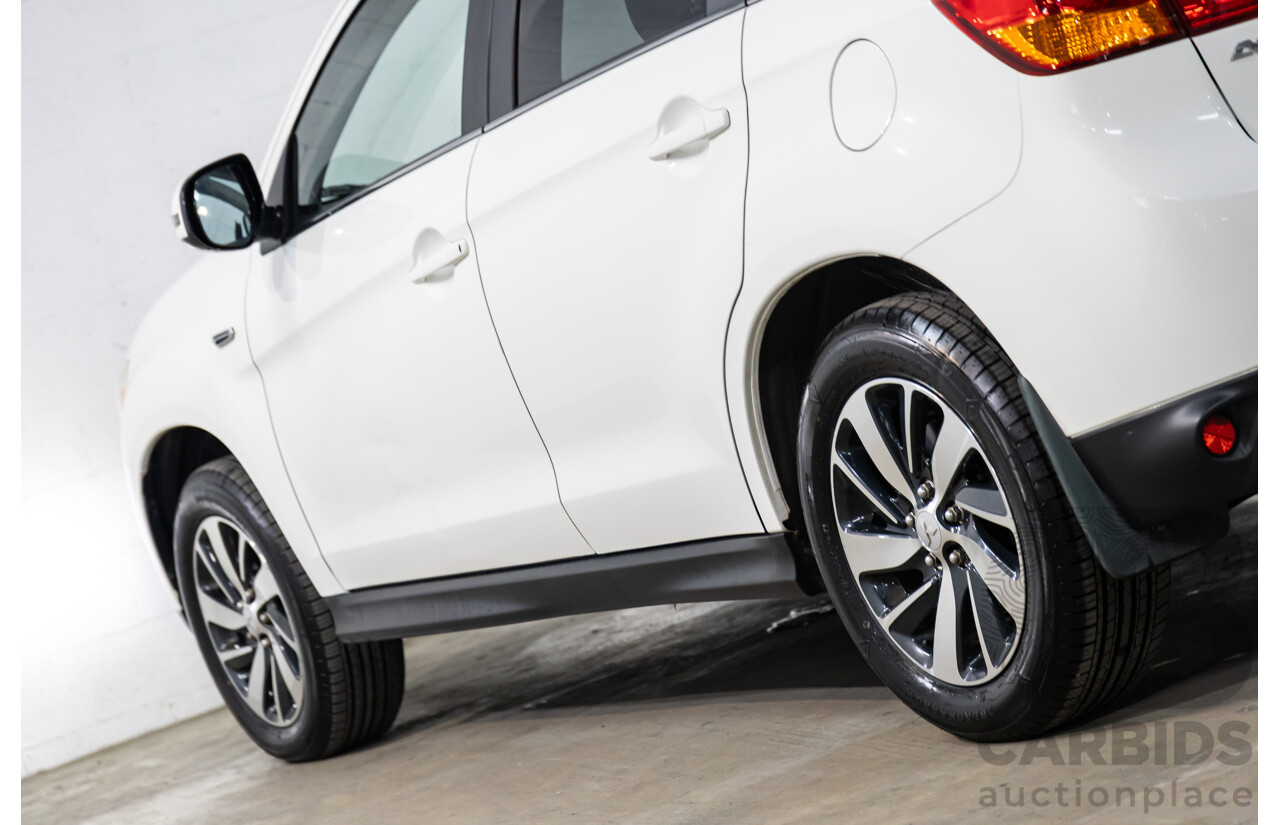 12/2014 Mitsubishi ASX XLS (AWD) XB MY15 4d Wagon Silky White Pearl Turbo Diesel 2.3L