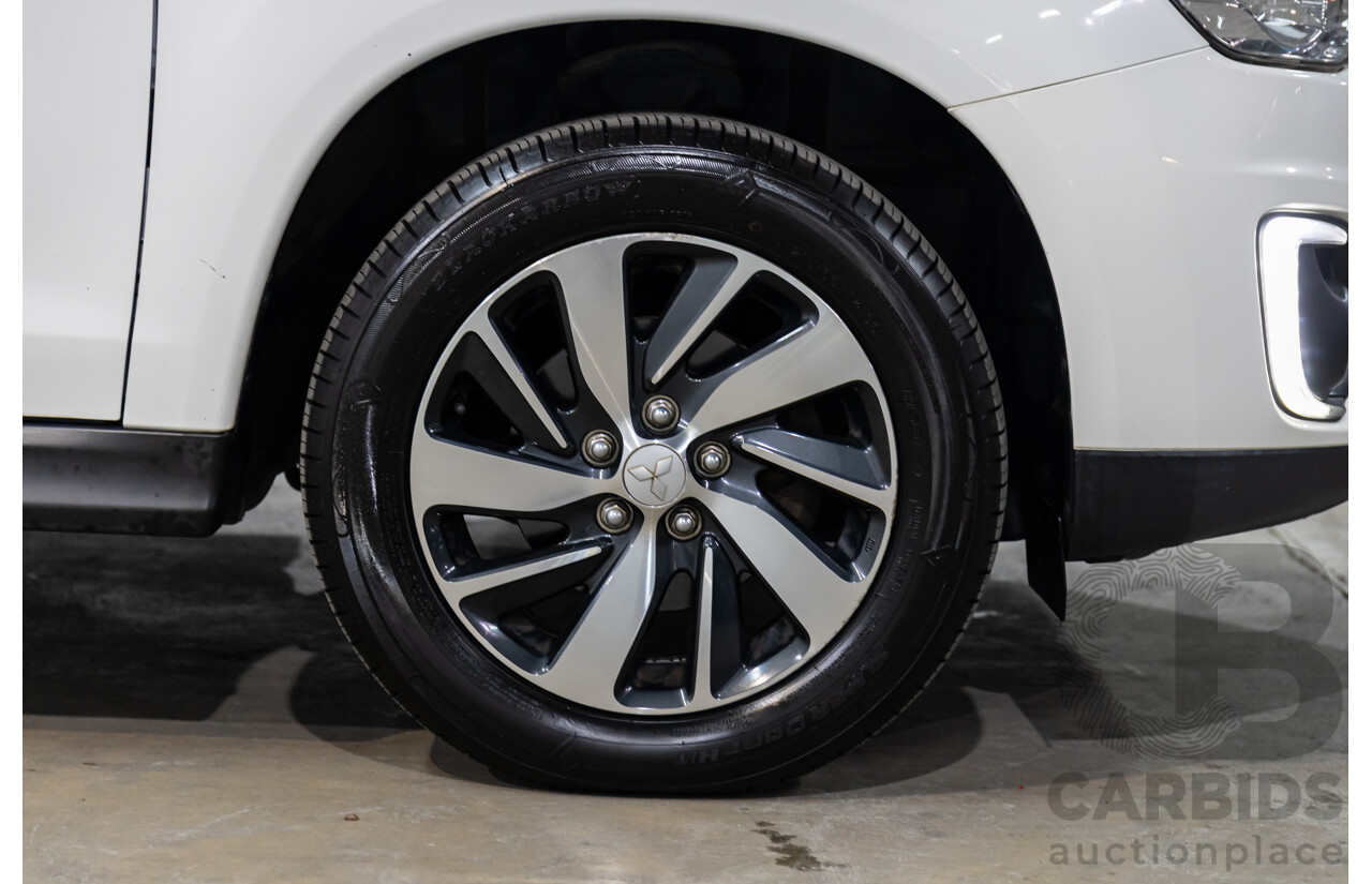 12/2014 Mitsubishi ASX XLS (AWD) XB MY15 4d Wagon Silky White Pearl Turbo Diesel 2.3L