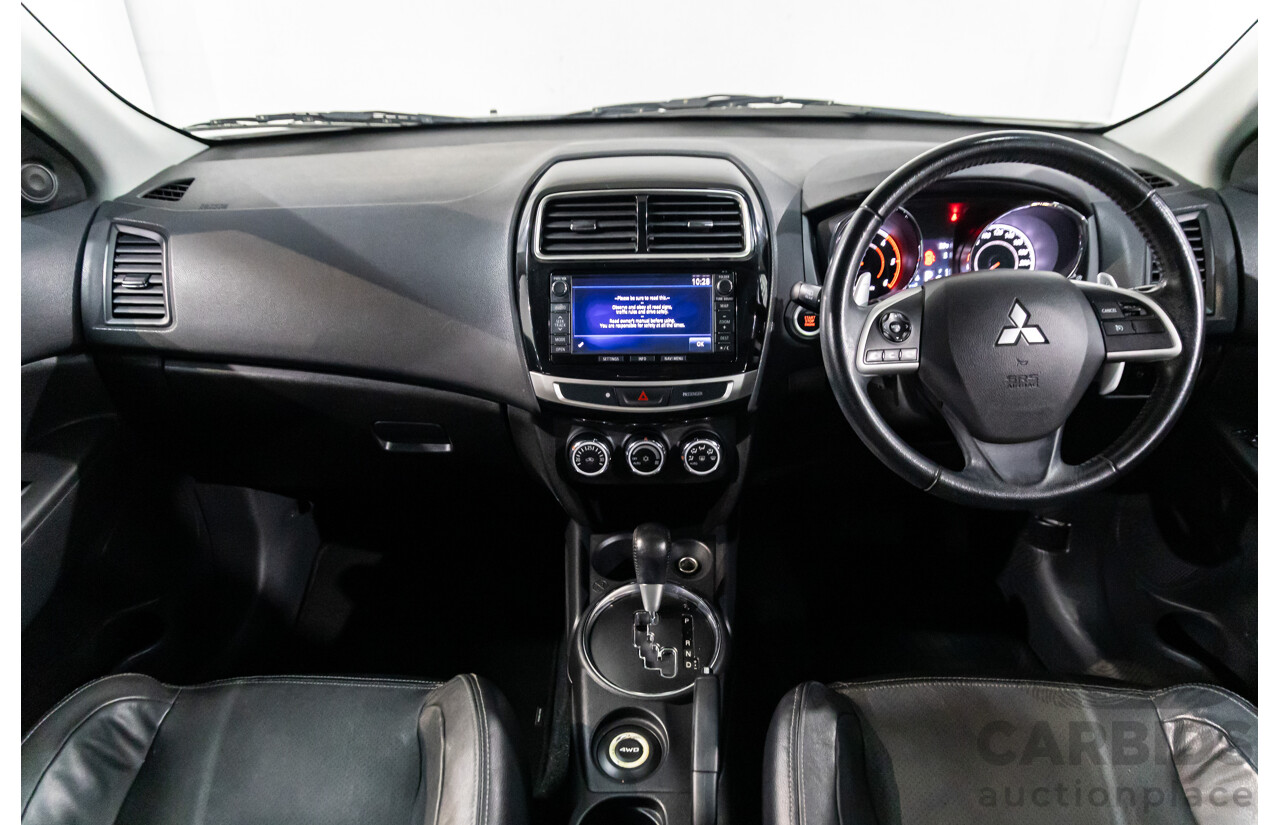 12/2014 Mitsubishi ASX XLS (AWD) XB MY15 4d Wagon Silky White Pearl Turbo Diesel 2.3L