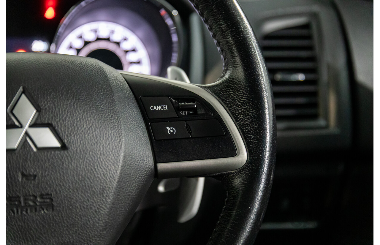 12/2014 Mitsubishi ASX XLS (AWD) XB MY15 4d Wagon Silky White Pearl Turbo Diesel 2.3L