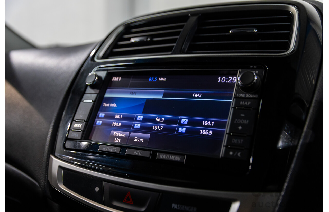 12/2014 Mitsubishi ASX XLS (AWD) XB MY15 4d Wagon Silky White Pearl Turbo Diesel 2.3L