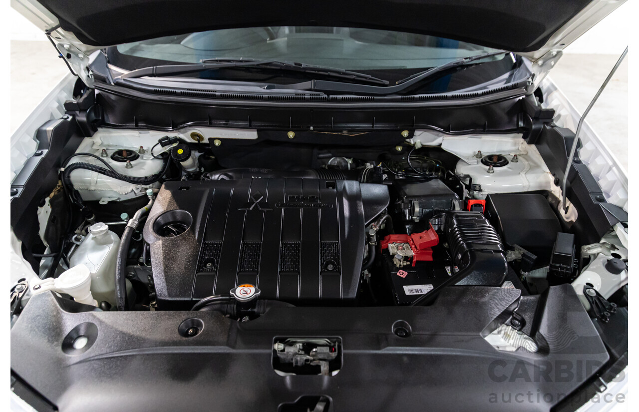 12/2014 Mitsubishi ASX XLS (AWD) XB MY15 4d Wagon Silky White Pearl Turbo Diesel 2.3L