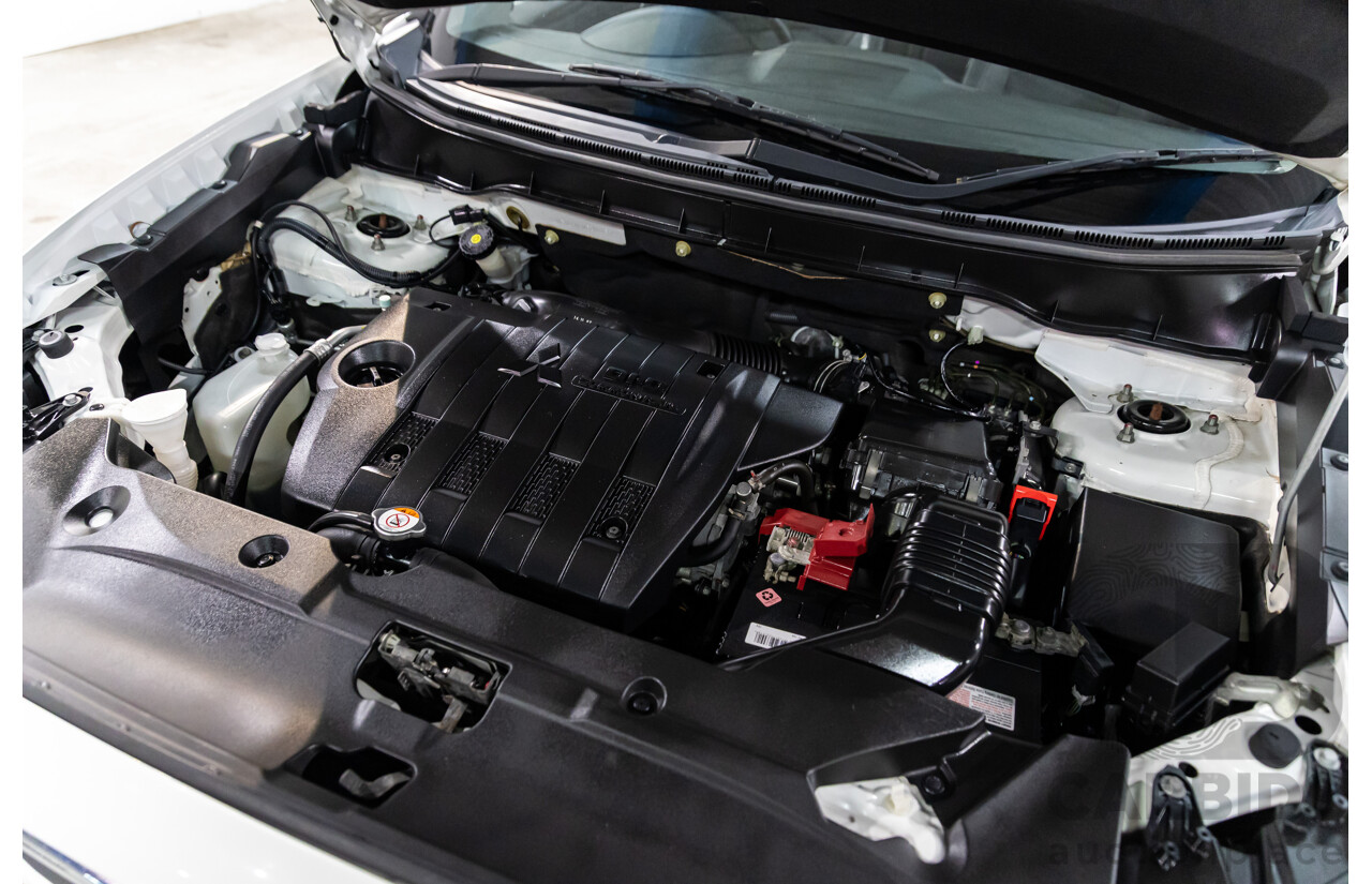 12/2014 Mitsubishi ASX XLS (AWD) XB MY15 4d Wagon Silky White Pearl Turbo Diesel 2.3L