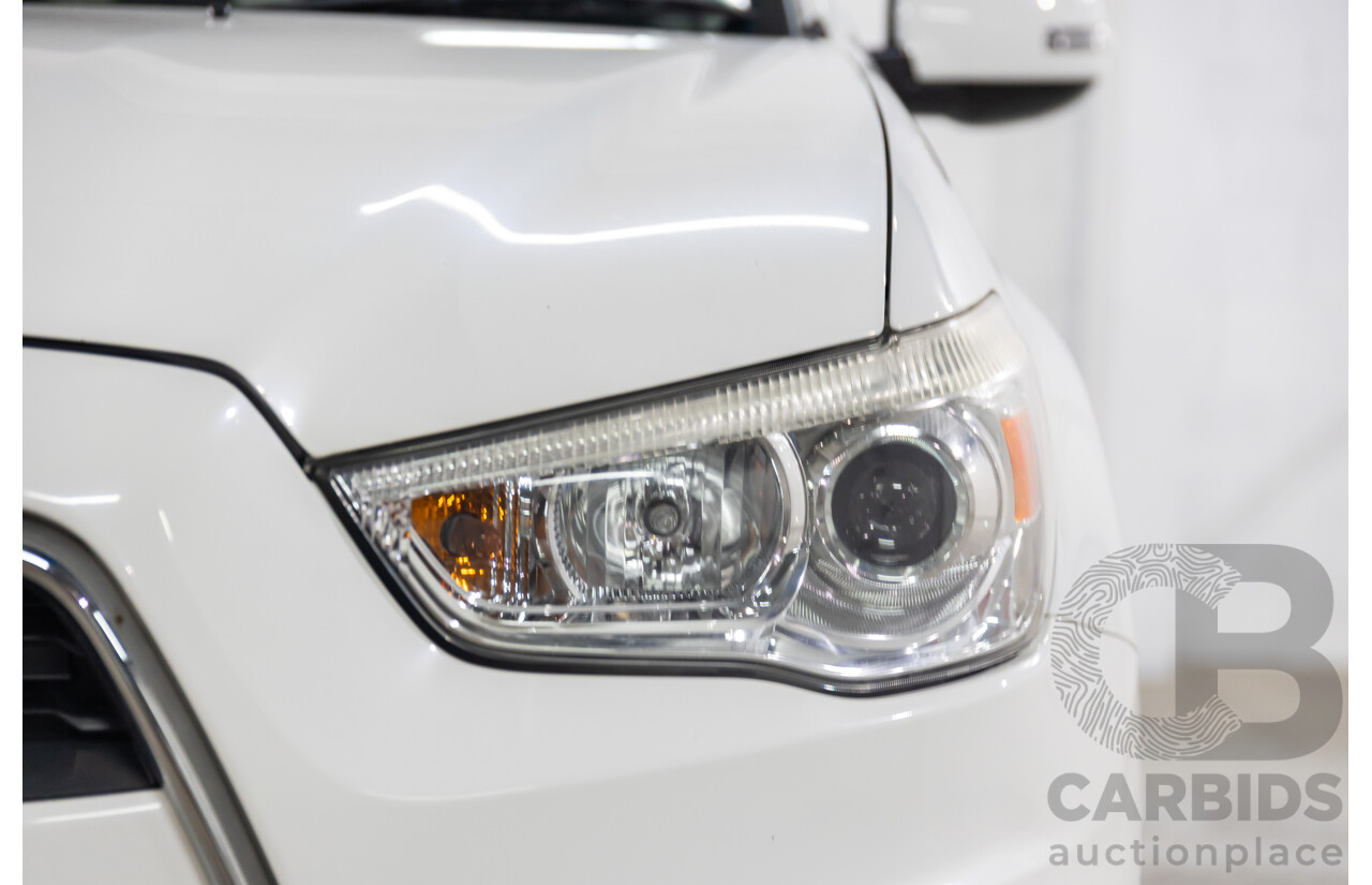 12/2014 Mitsubishi ASX XLS (AWD) XB MY15 4d Wagon Silky White Pearl Turbo Diesel 2.3L