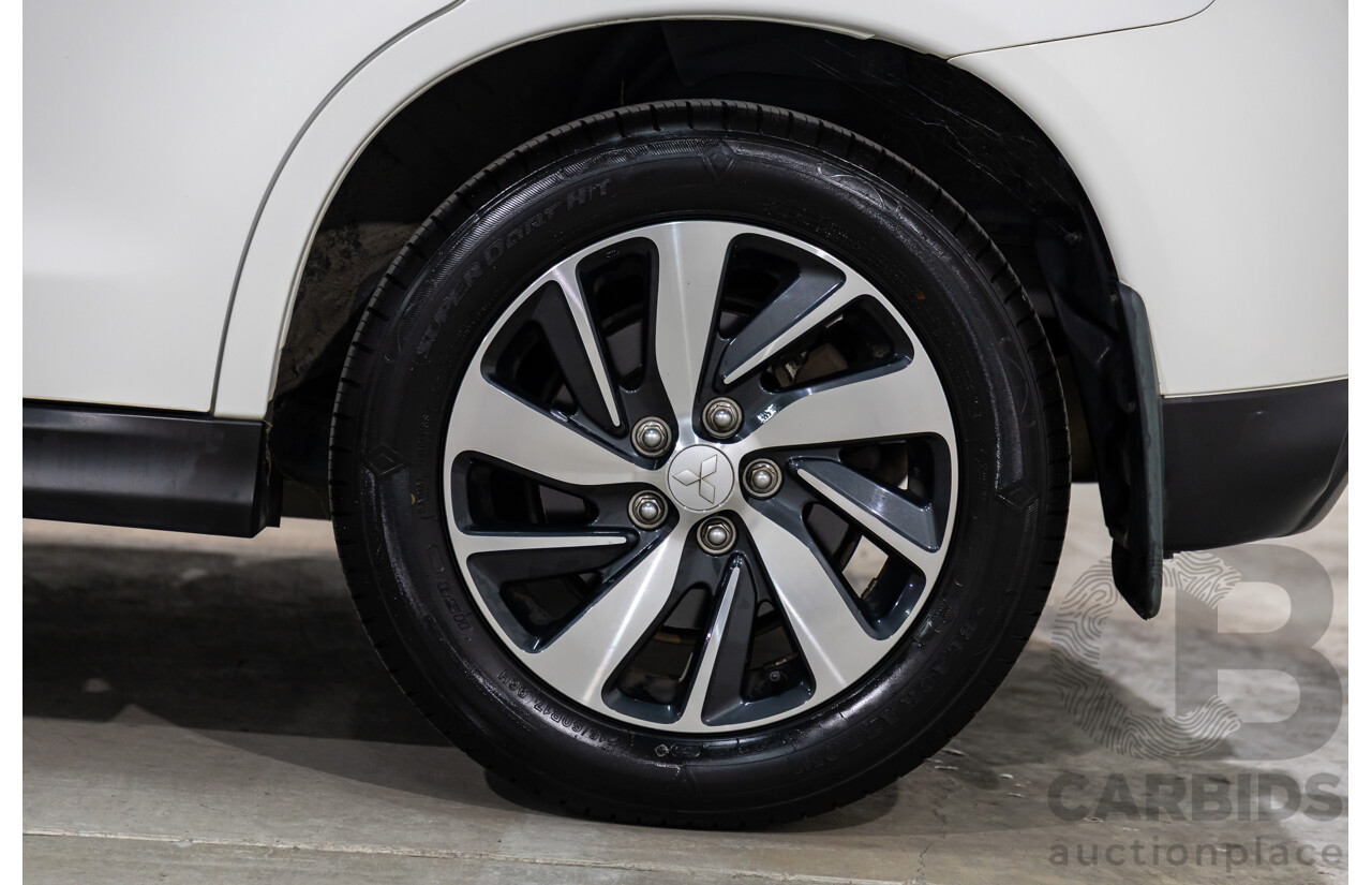 12/2014 Mitsubishi ASX XLS (AWD) XB MY15 4d Wagon Silky White Pearl Turbo Diesel 2.3L