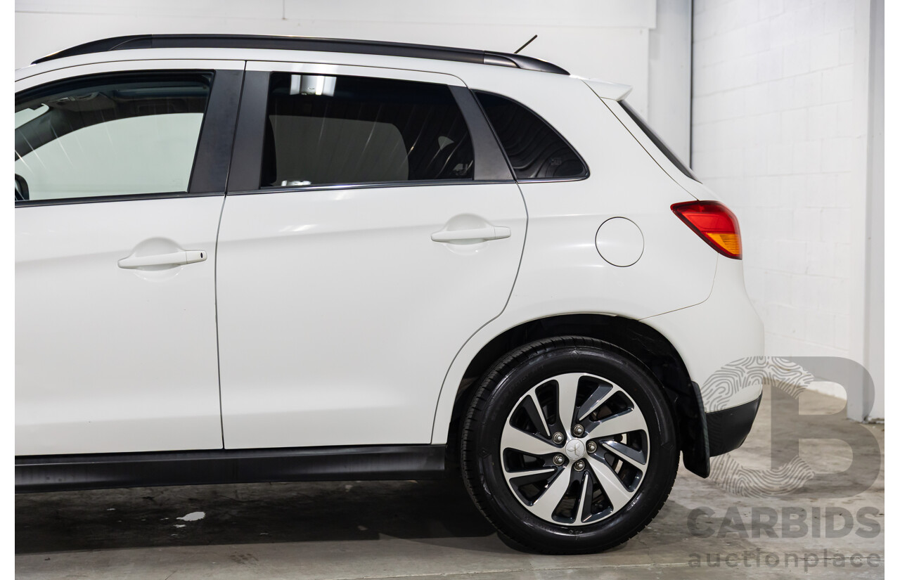 12/2014 Mitsubishi ASX XLS (AWD) XB MY15 4d Wagon Silky White Pearl Turbo Diesel 2.3L