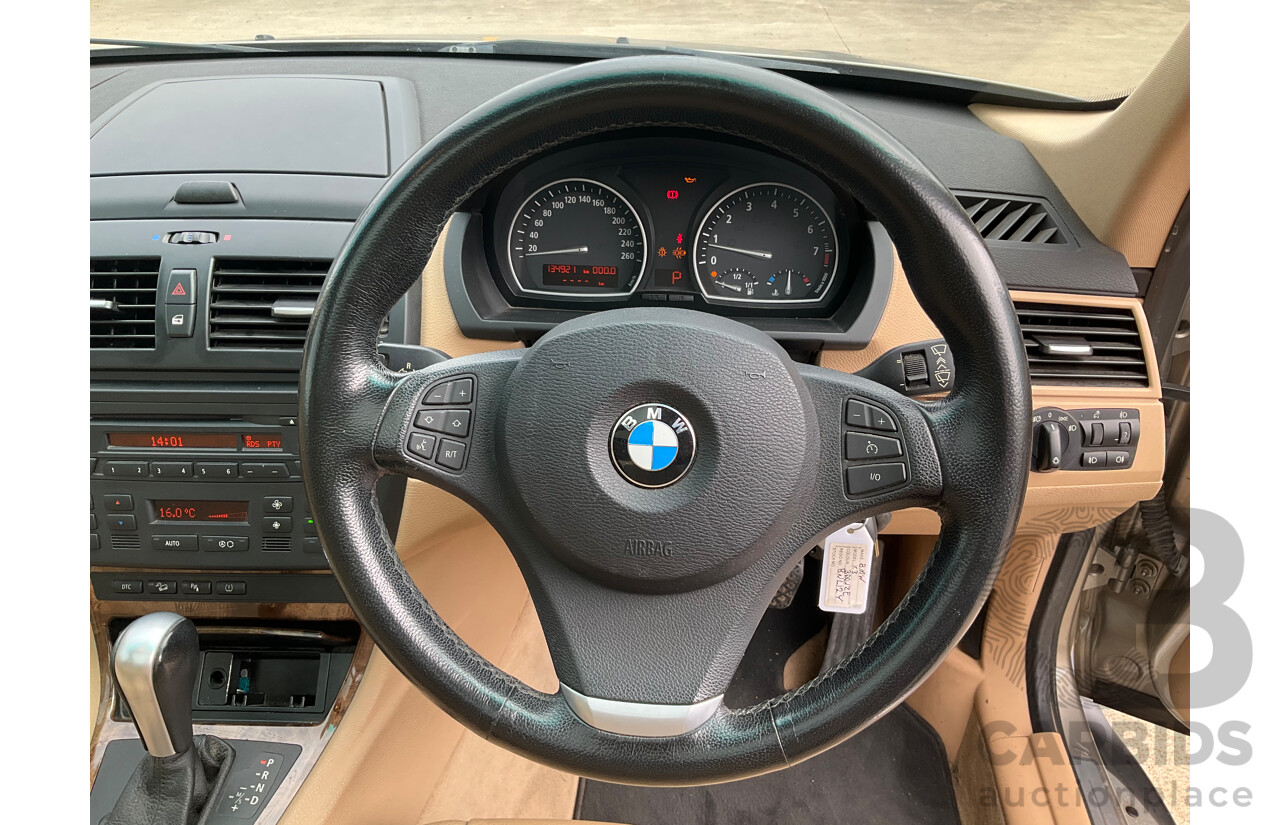 6/2007 BMW X3 3.0si E83 MY07 Automatic Steptronic 4d Wagon Platinum Bronze Metallic 3.0L