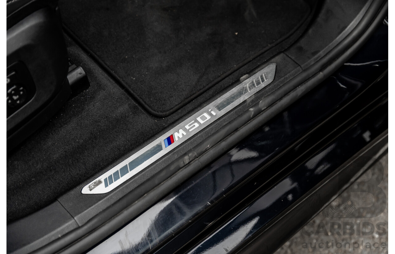 02/2021 Bmw X5 M50i (AWD) G05 MY21 4d Wagon Carbon Black Metallic Twin Turbo V8 4.4L