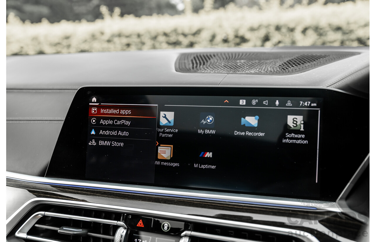 02/2021 Bmw X5 M50i (AWD) G05 MY21 4d Wagon Carbon Black Metallic Twin Turbo V8 4.4L