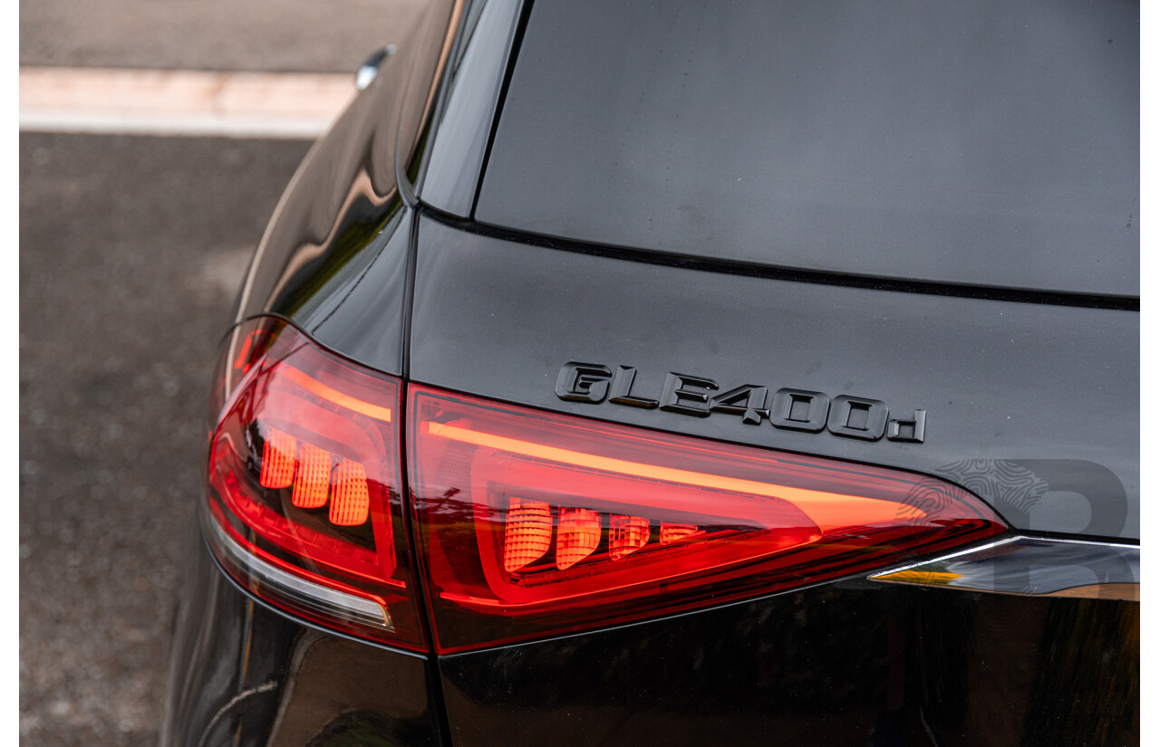 12/2019 Mercedes Benz GLE400d 4Matic (AWD) V167 MY20 4d Wagon Obsidian Black Metallic Twin Turbo Diesel V6 2.9L - 7 Seater