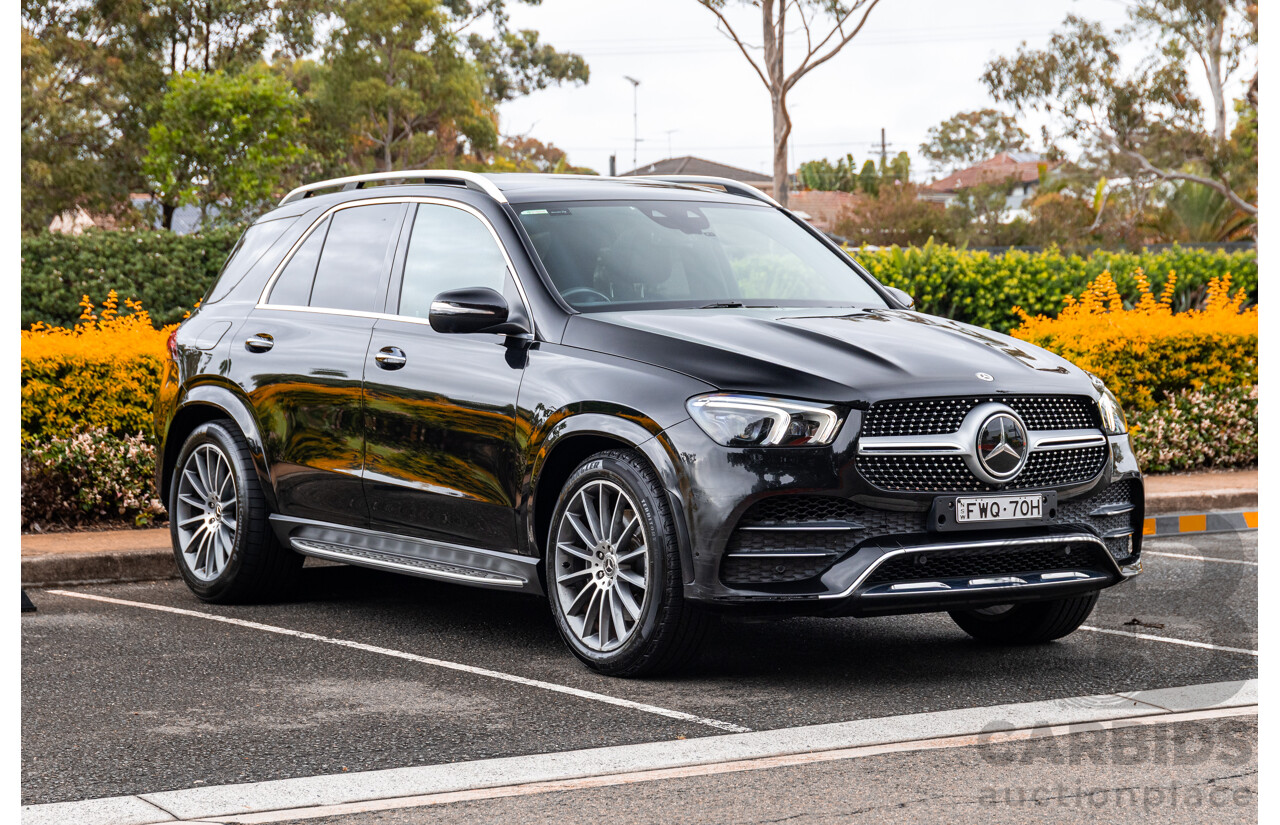 12/2019 Mercedes Benz GLE400d 4Matic (AWD) V167 MY20 4d Wagon Obsidian Black Metallic Twin Turbo Diesel V6 2.9L - 7 Seater