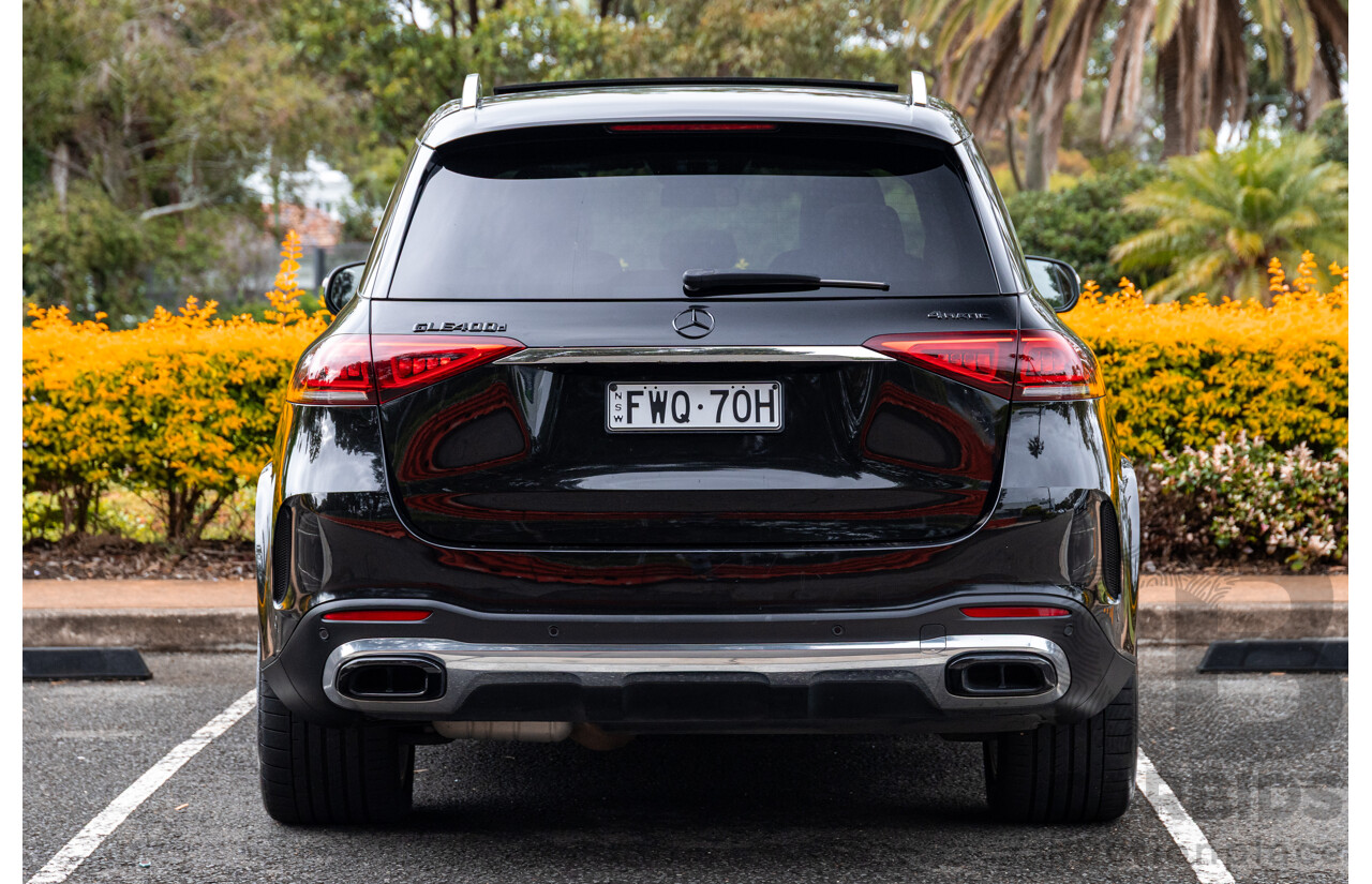12/2019 Mercedes Benz GLE400d 4Matic (AWD) V167 MY20 4d Wagon Obsidian Black Metallic Twin Turbo Diesel V6 2.9L - 7 Seater