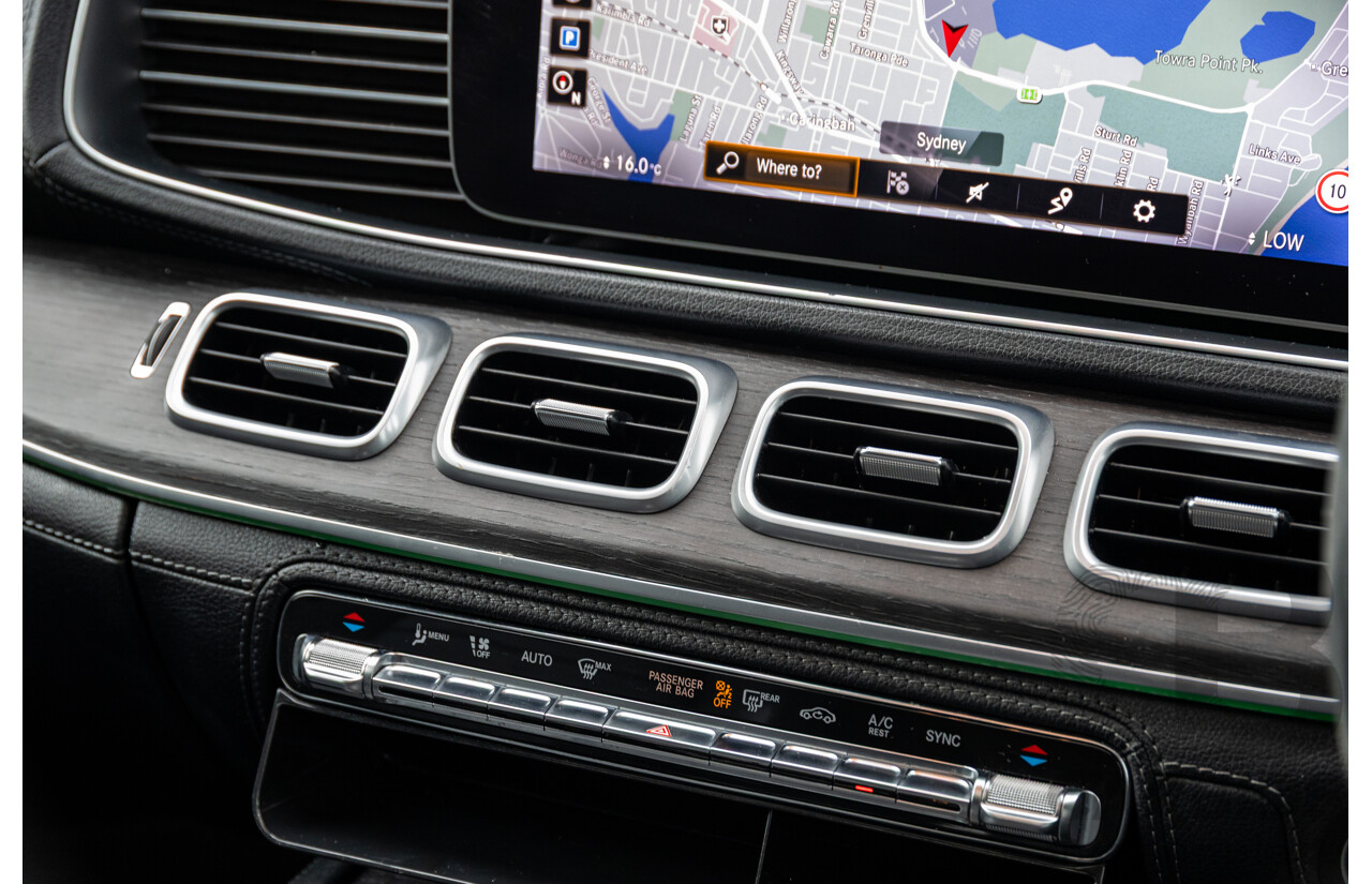 12/2019 Mercedes Benz GLE400d 4Matic (AWD) V167 MY20 4d Wagon Obsidian Black Metallic Twin Turbo Diesel V6 2.9L - 7 Seater