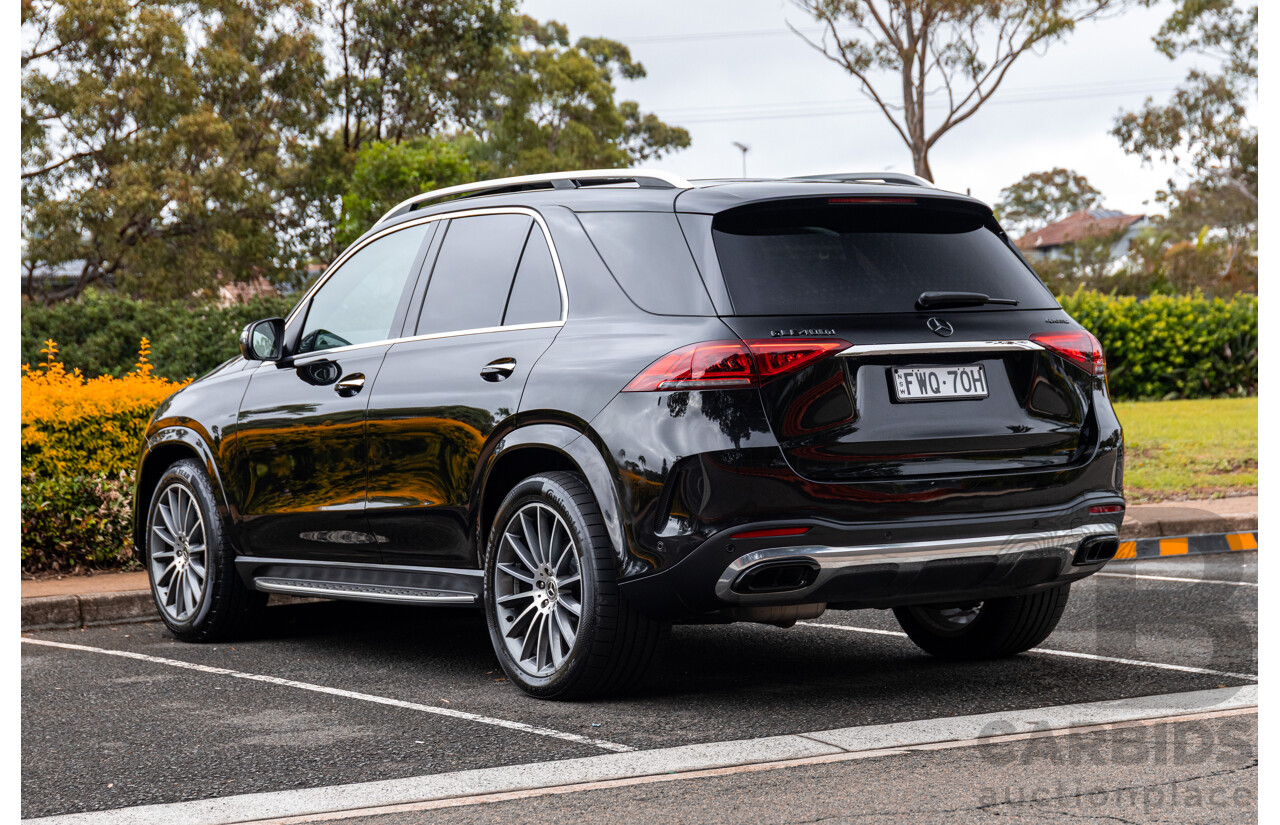 12/2019 Mercedes Benz GLE400d 4Matic (AWD) V167 MY20 4d Wagon Obsidian Black Metallic Twin Turbo Diesel V6 2.9L - 7 Seater