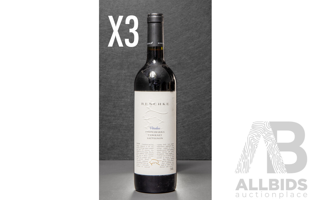 Reschke Vitulus Cabernet Sauvignon Vintage 2009 X 3