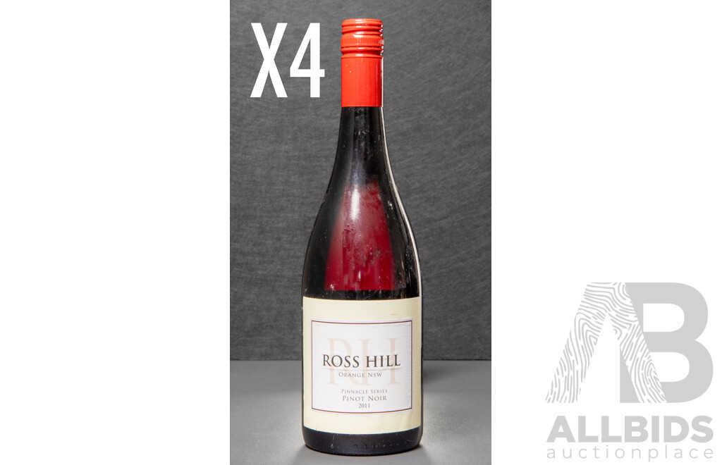 Ross Hill Pinnacle Series Pinot Noir Vintage 2011 X 4