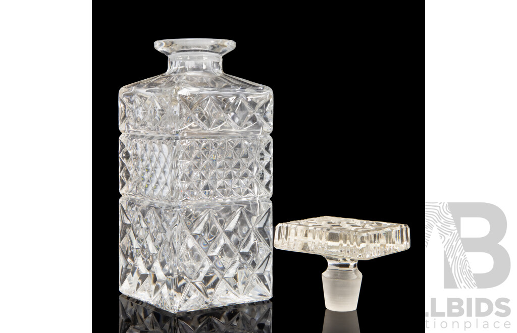 Bohemia Lead Crystal Decanter and Six Tumblers in Original Box