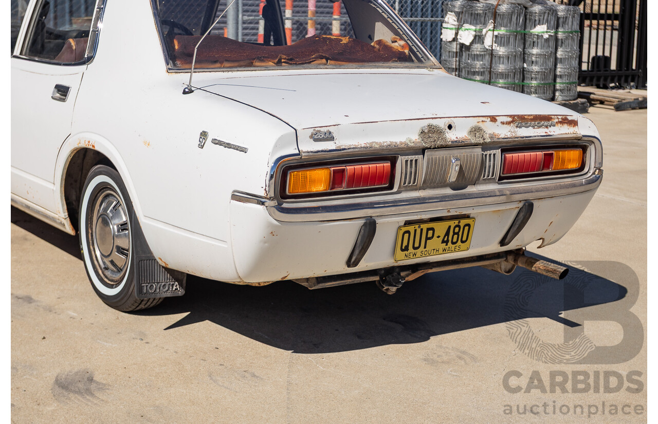 11/1971 Toyota Crown SE MS65 4d Sedan White 2.6L