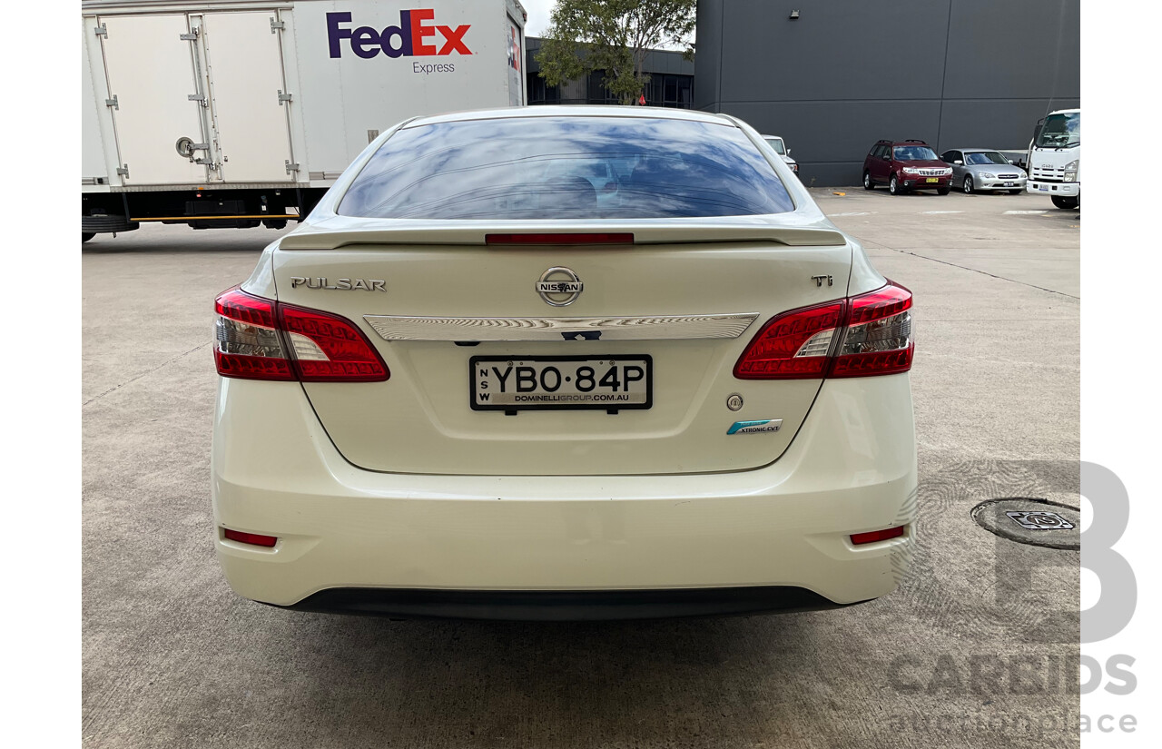 5/2014 Nissan Pulsar Ti B17 4d Sedan Diamond White 1.8L