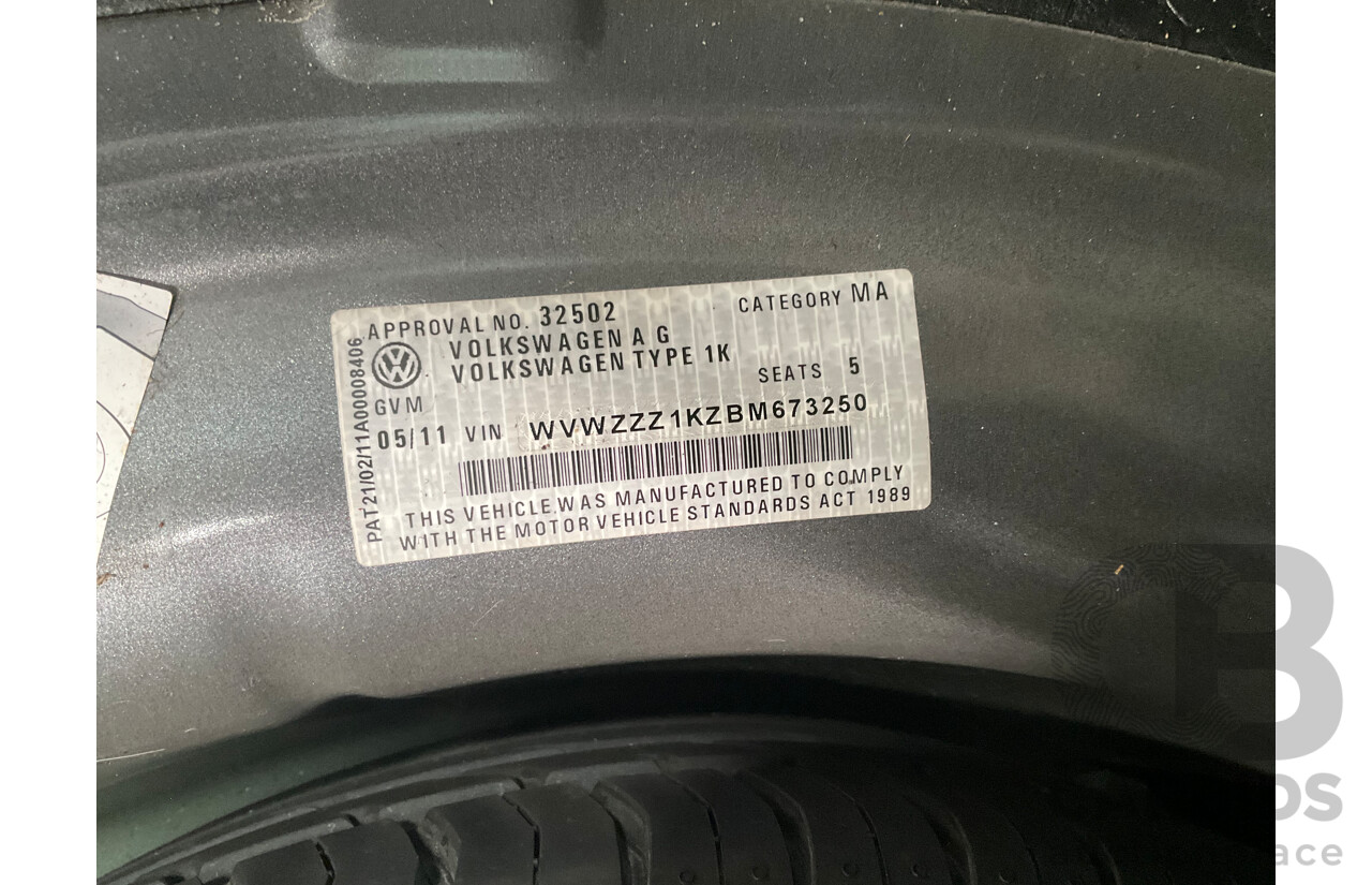 5/2011 Volkswagen Golf 90 TSI Trendline 1K MY11 4d Wagon Grey 1.4L