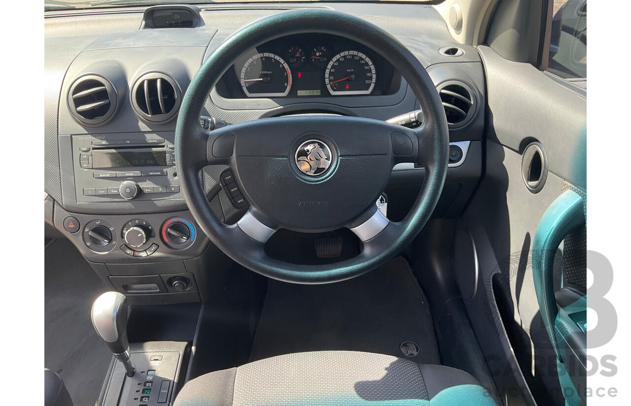 2/2010 Holden Barina TK MY10 3d Hatchback Black 1.6L