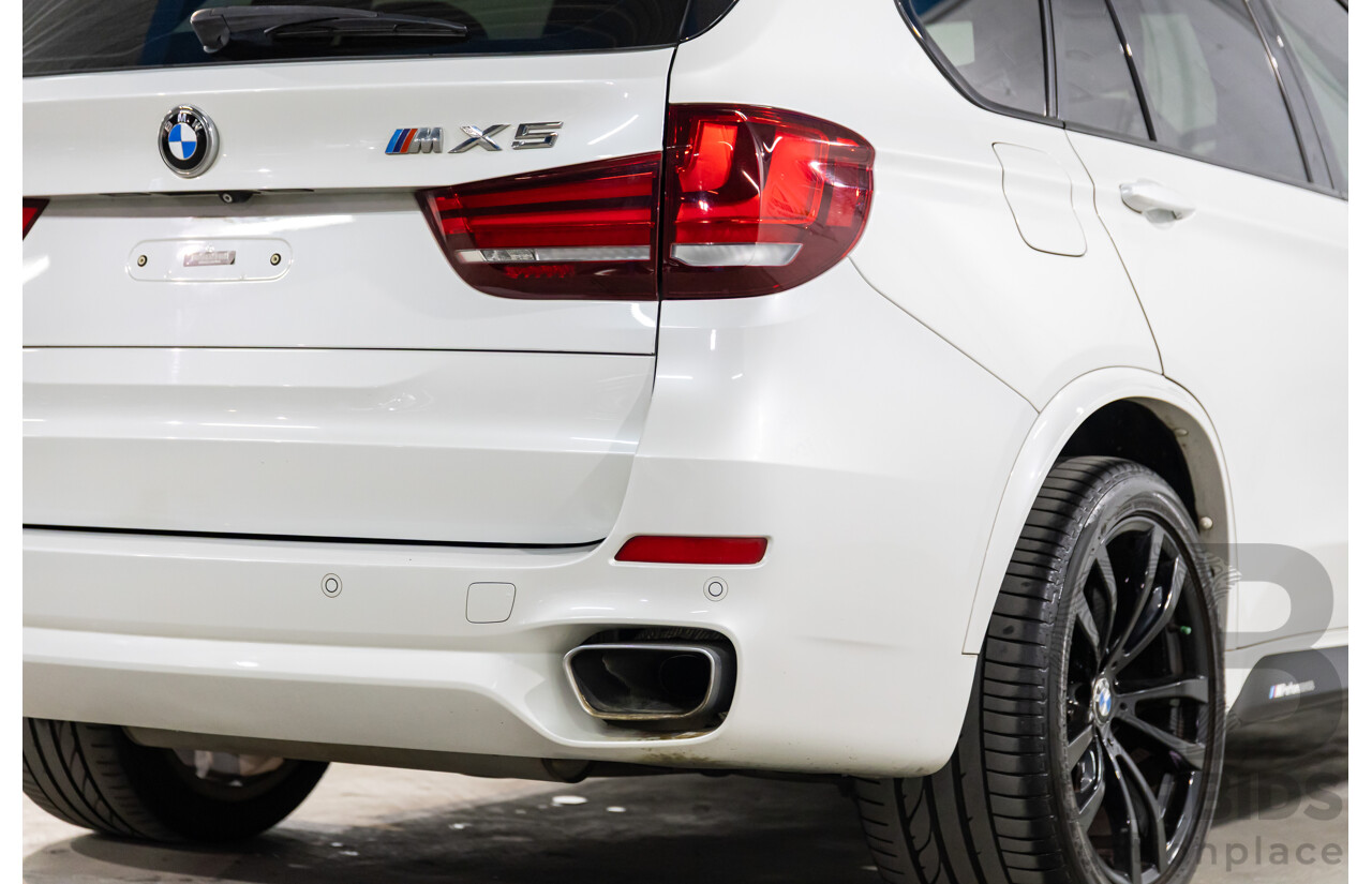 05/2015 BMW X5 xDrive40d M Sport (AWD) F15 MY15 4d Wagon Mineral White Metallic Twin Turbo Diesel 3.0L