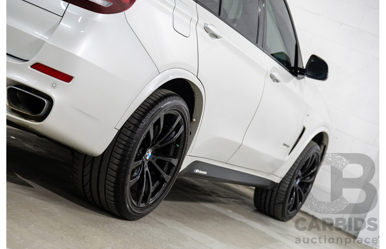 05/2015 BMW X5 xDrive40d M Sport (AWD) F15 MY15 4d Wagon Mineral White Metallic Twin Turbo Diesel 3.0L
