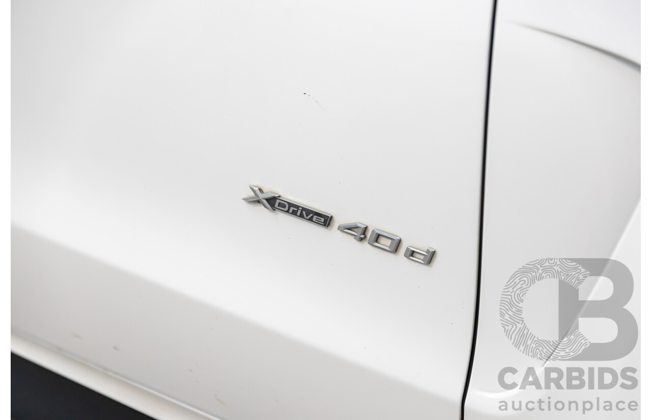 05/2015 BMW X5 xDrive40d M Sport (AWD) F15 MY15 4d Wagon Mineral White Metallic Twin Turbo Diesel 3.0L