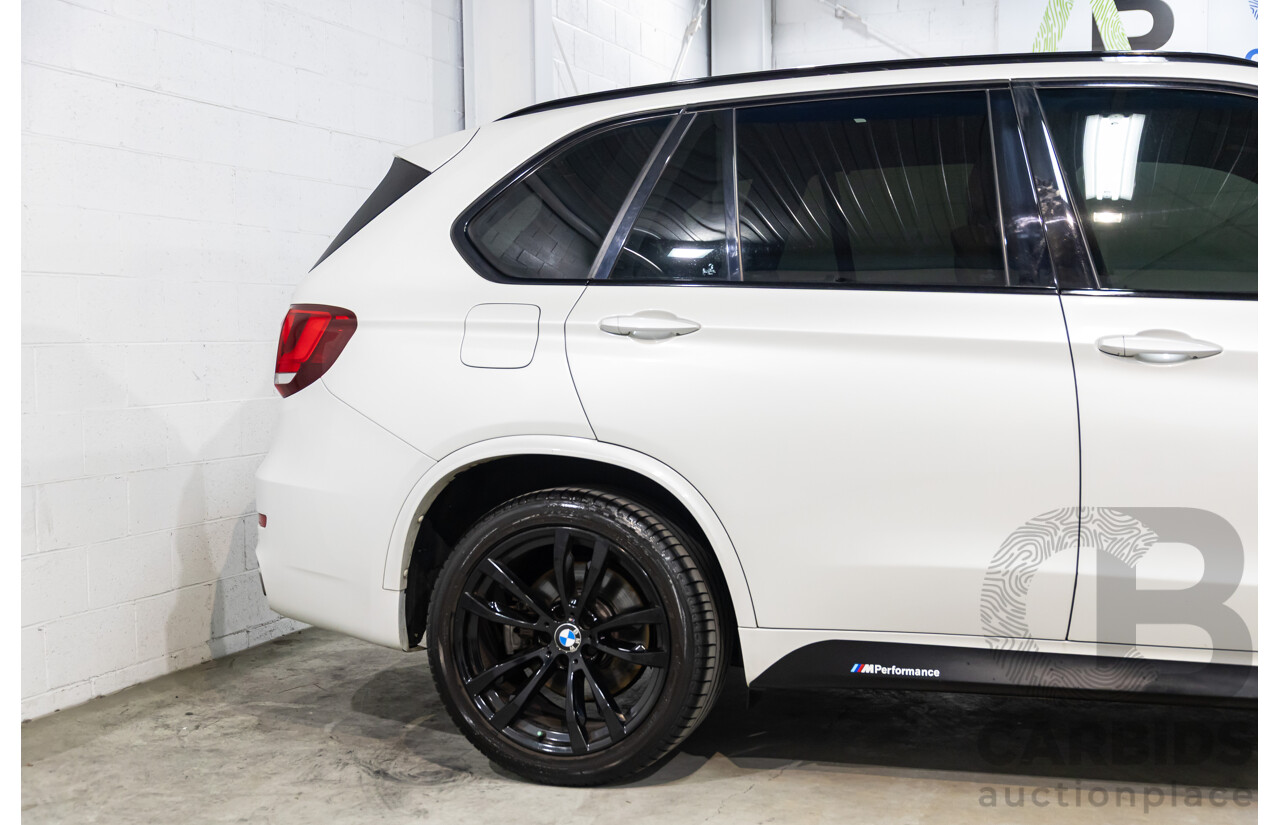 05/2015 BMW X5 xDrive40d M Sport (AWD) F15 MY15 4d Wagon Mineral White Metallic Twin Turbo Diesel 3.0L