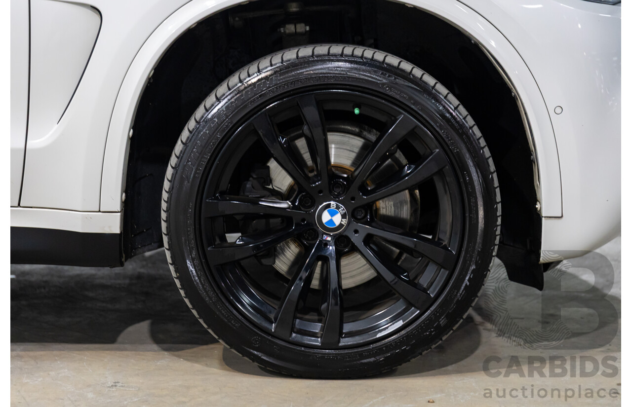 05/2015 BMW X5 xDrive40d M Sport (AWD) F15 MY15 4d Wagon Mineral White Metallic Twin Turbo Diesel 3.0L