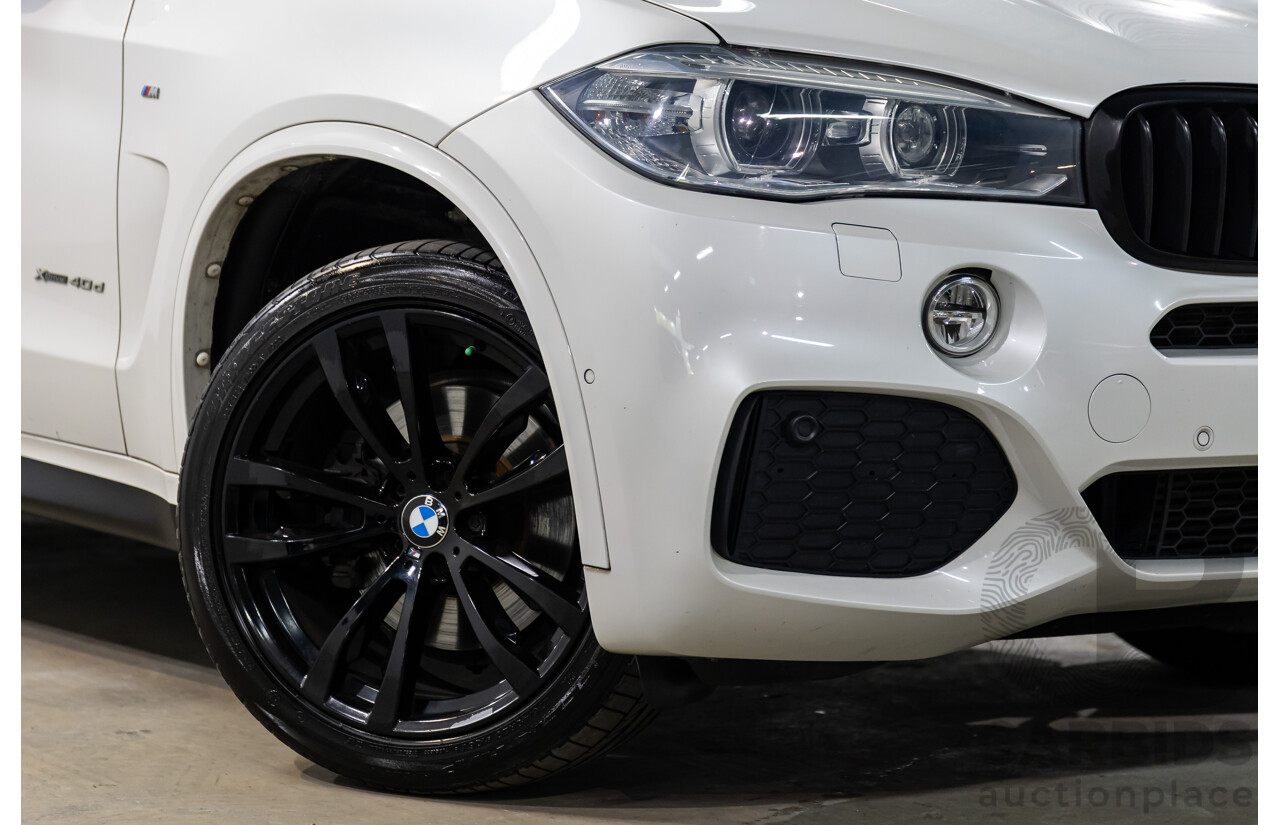 05/2015 BMW X5 xDrive40d M Sport (AWD) F15 MY15 4d Wagon Mineral White Metallic Twin Turbo Diesel 3.0L