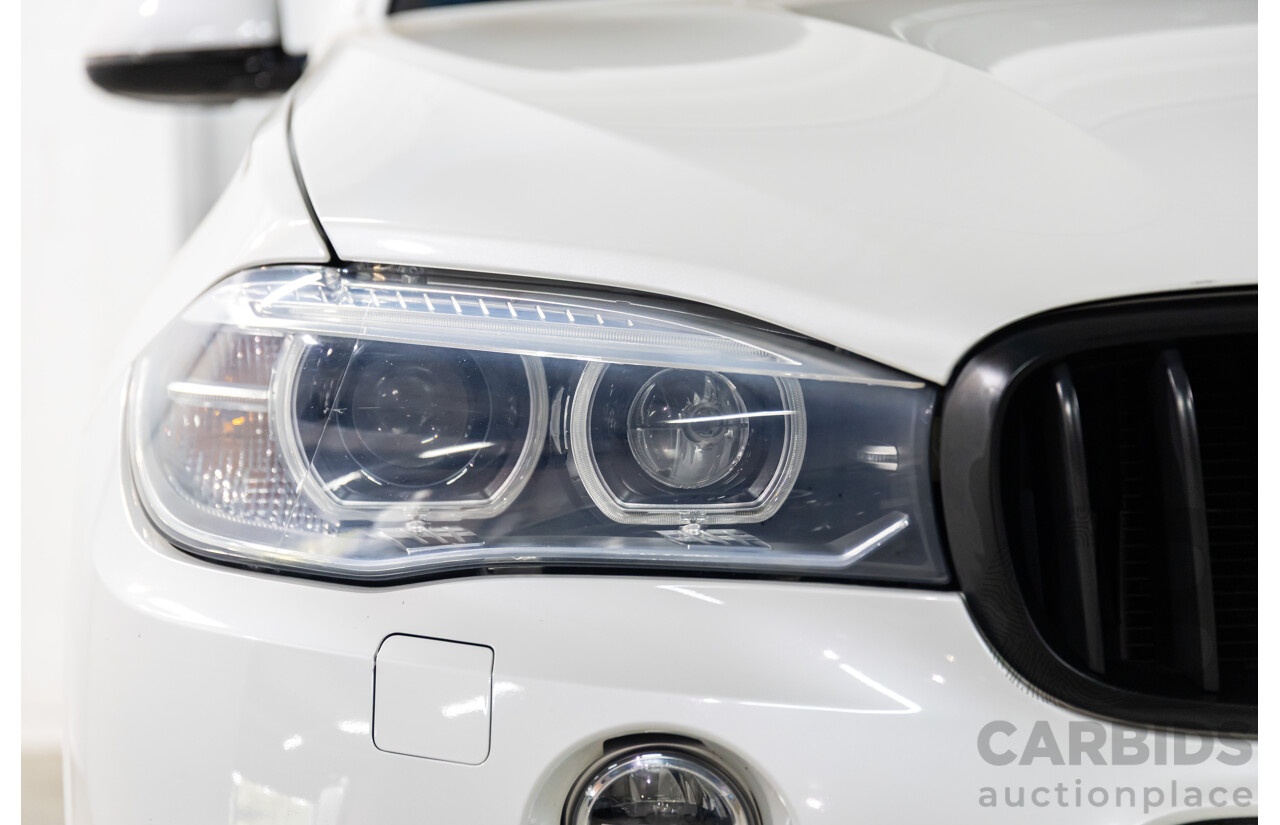 05/2015 BMW X5 xDrive40d M Sport (AWD) F15 MY15 4d Wagon Mineral White Metallic Twin Turbo Diesel 3.0L