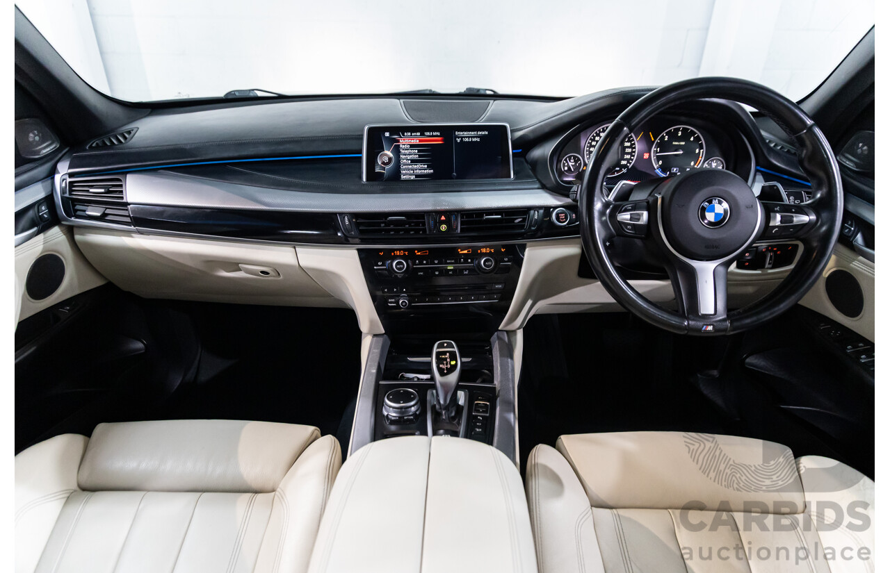 05/2015 BMW X5 xDrive40d M Sport (AWD) F15 MY15 4d Wagon Mineral White Metallic Twin Turbo Diesel 3.0L