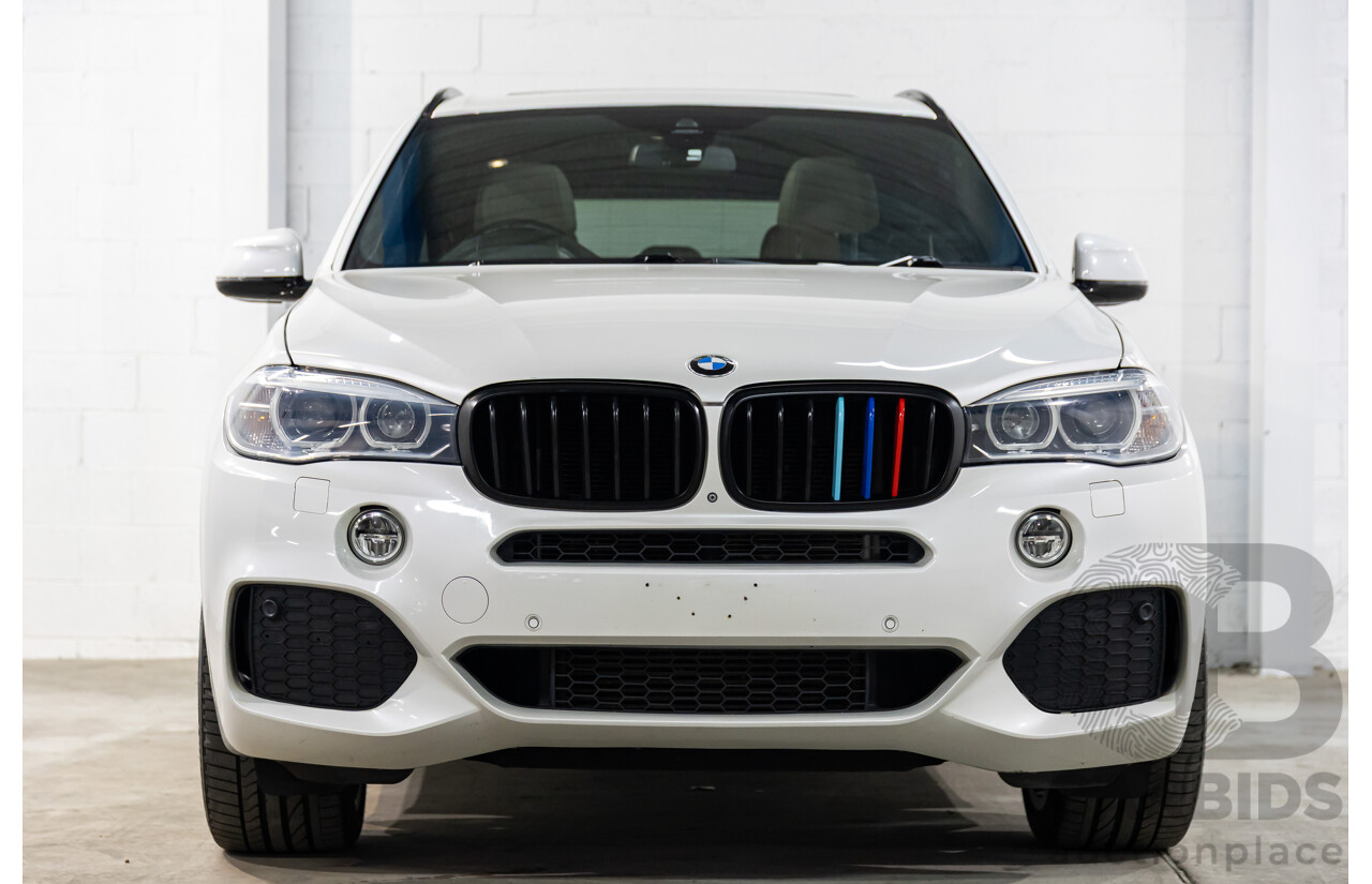 05/2015 BMW X5 xDrive40d M Sport (AWD) F15 MY15 4d Wagon Mineral White Metallic Twin Turbo Diesel 3.0L