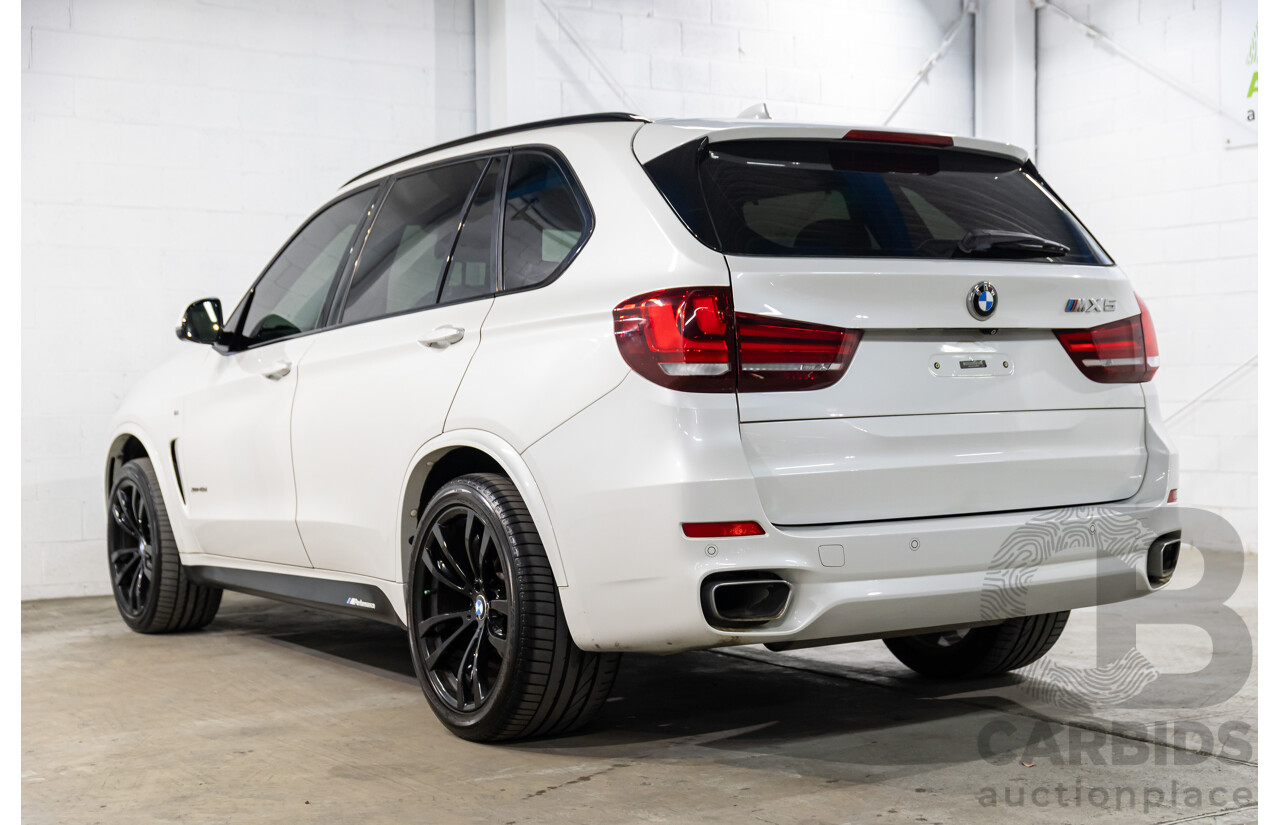 05/2015 BMW X5 xDrive40d M Sport (AWD) F15 MY15 4d Wagon Mineral White Metallic Twin Turbo Diesel 3.0L