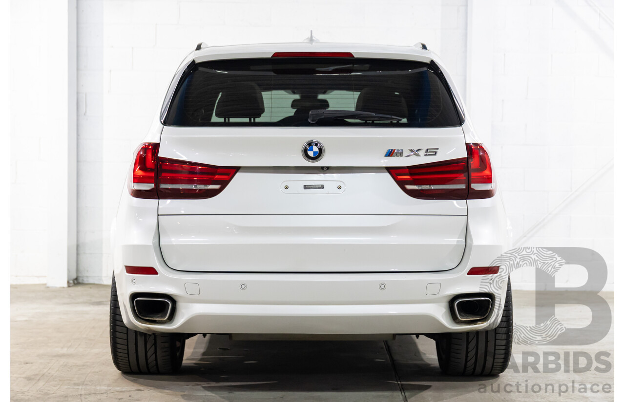 05/2015 BMW X5 xDrive40d M Sport (AWD) F15 MY15 4d Wagon Mineral White Metallic Twin Turbo Diesel 3.0L