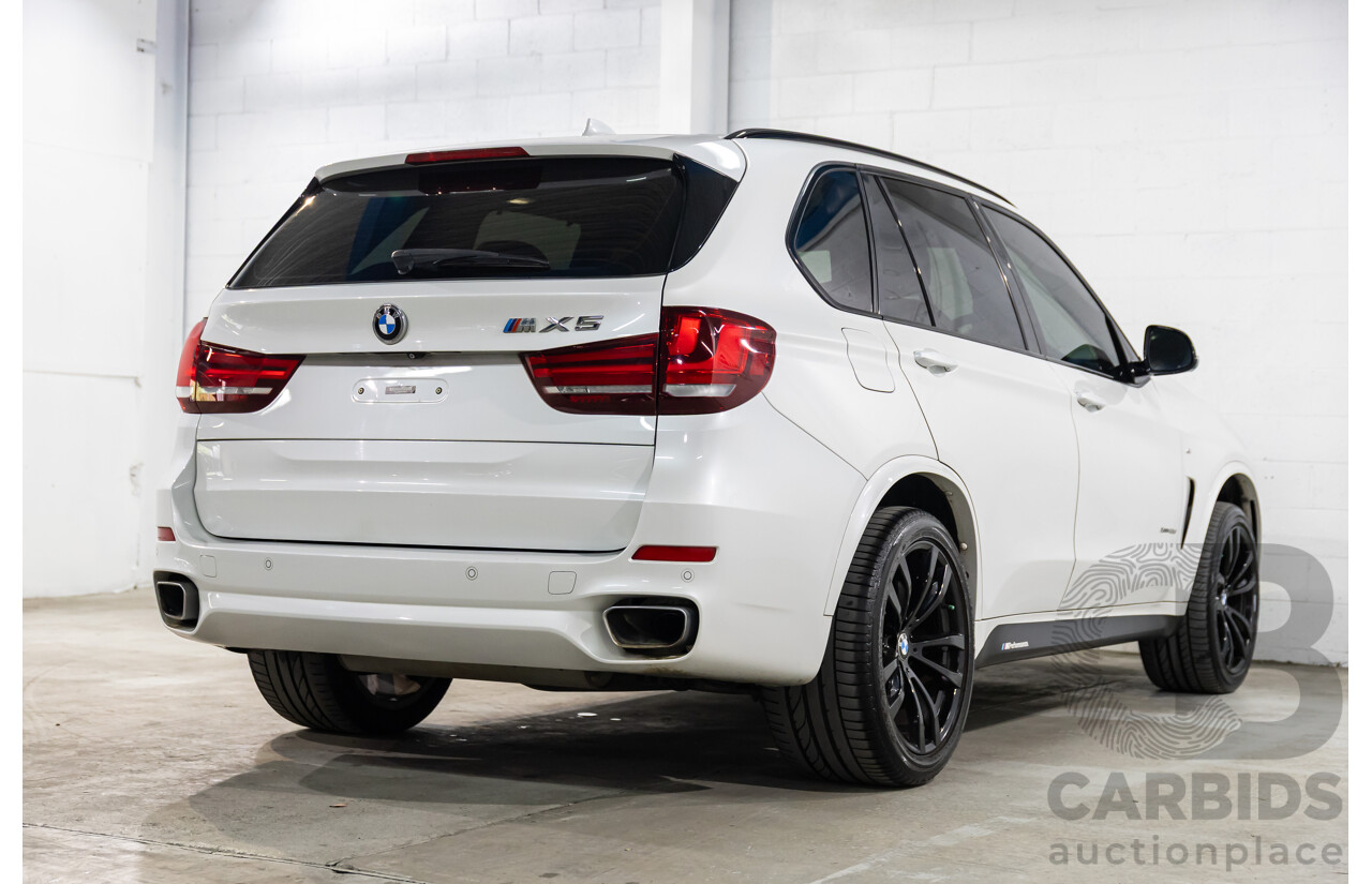 05/2015 BMW X5 xDrive40d M Sport (AWD) F15 MY15 4d Wagon Mineral White Metallic Twin Turbo Diesel 3.0L