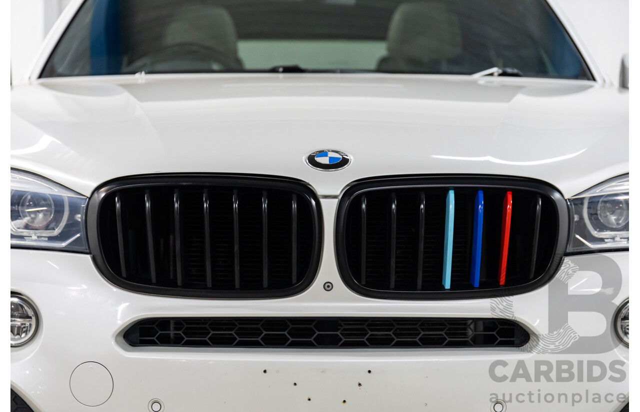 05/2015 BMW X5 xDrive40d M Sport (AWD) F15 MY15 4d Wagon Mineral White Metallic Twin Turbo Diesel 3.0L