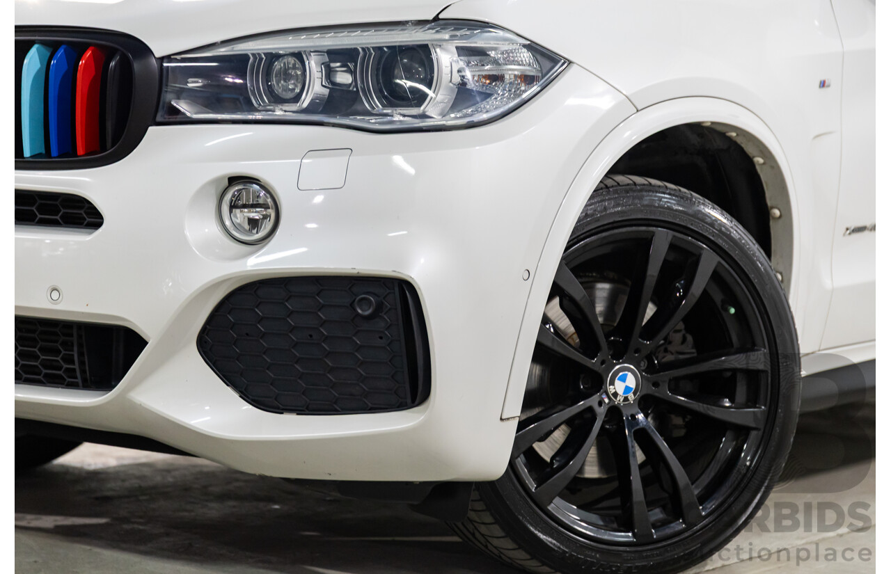 05/2015 BMW X5 xDrive40d M Sport (AWD) F15 MY15 4d Wagon Mineral White Metallic Twin Turbo Diesel 3.0L